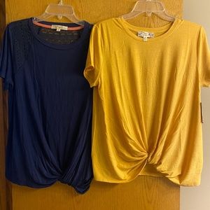 2 Short Sleeve Tops